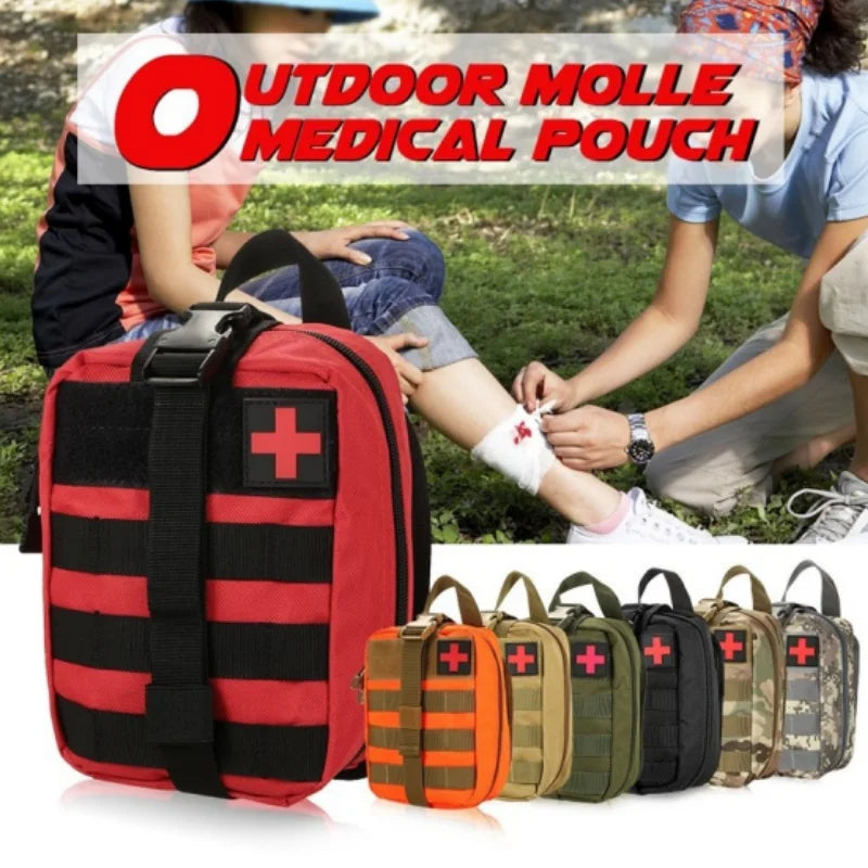 Kit de primeiros socorros tático portátil, bolsa médica para caminhadas, viagem, casa, tratamento de emergência, ferramentas de sobrevivência, bolsa militar