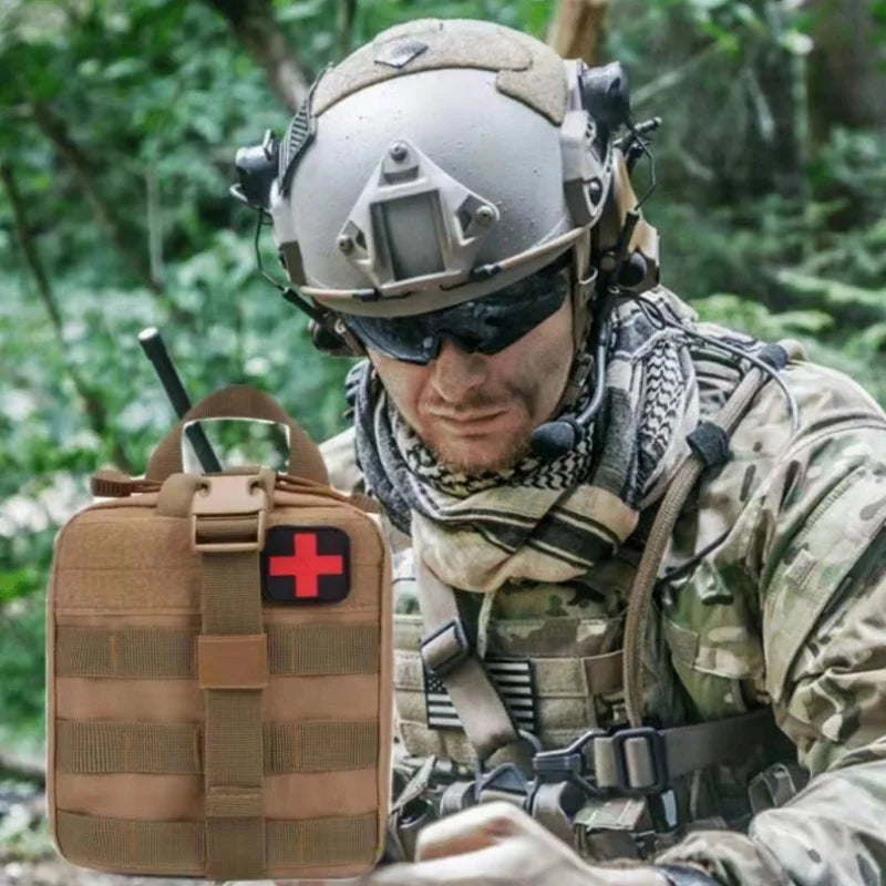 Kit de primeiros socorros tático portátil, bolsa médica para caminhadas, viagem, casa, tratamento de emergência, ferramentas de sobrevivência, bolsa militar