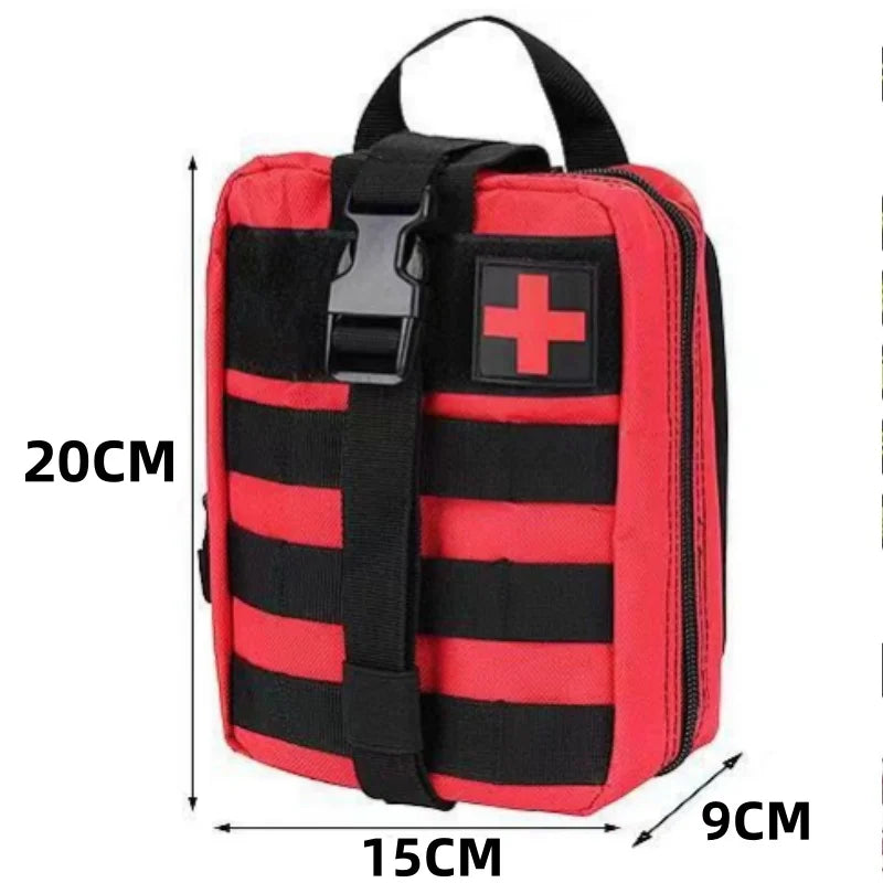 Kit de primeiros socorros tático portátil, bolsa médica para caminhadas, viagem, casa, tratamento de emergência, ferramentas de sobrevivência, bolsa militar