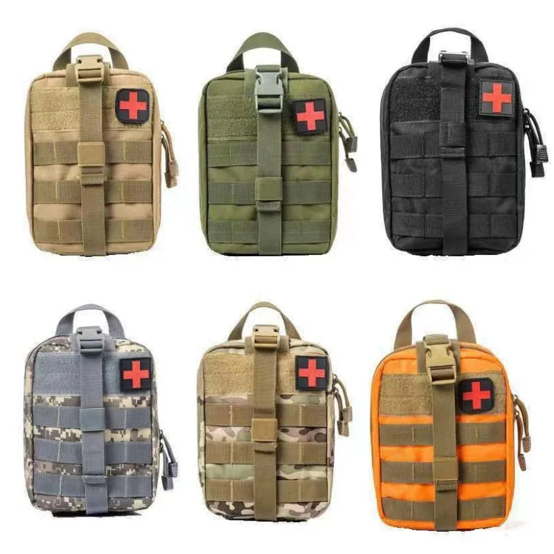 Kit de primeiros socorros tático portátil, bolsa médica para caminhadas, viagem, casa, tratamento de emergência, ferramentas de sobrevivência, bolsa militar